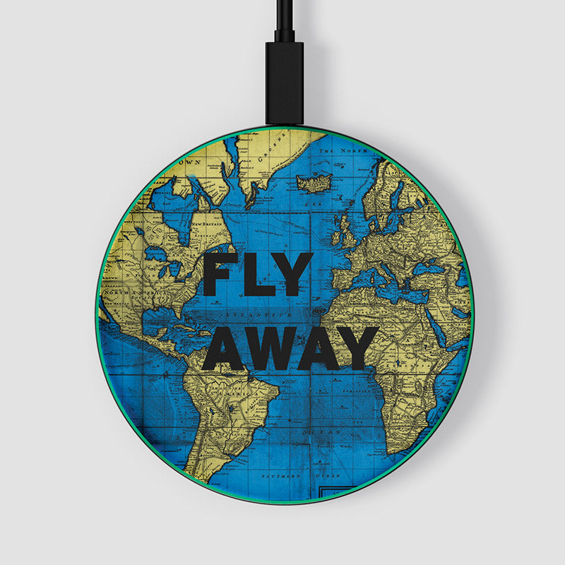 Fly Away - World Map - Wireless Charger