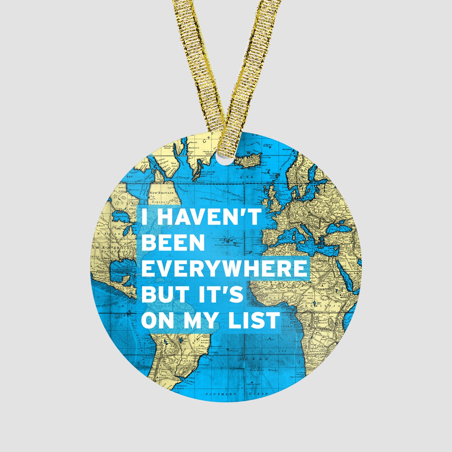 I Haven't Been - World Map - Ornament - Airportag