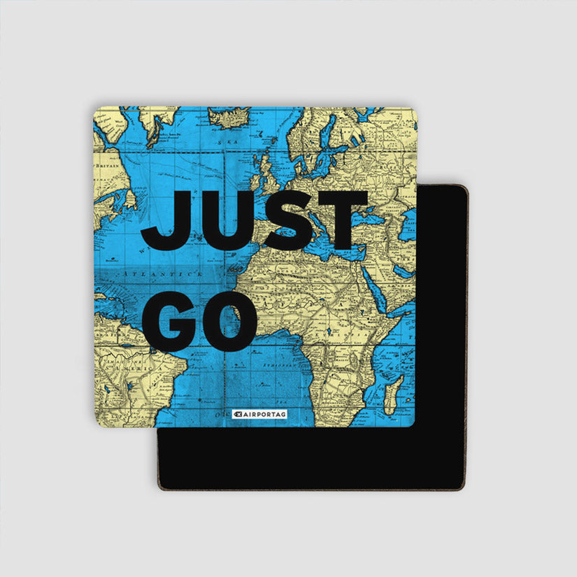 Just Go - World Map - Magnet