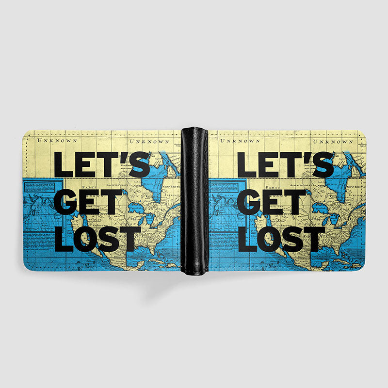 Let's Get - World Map - Men's Wallet