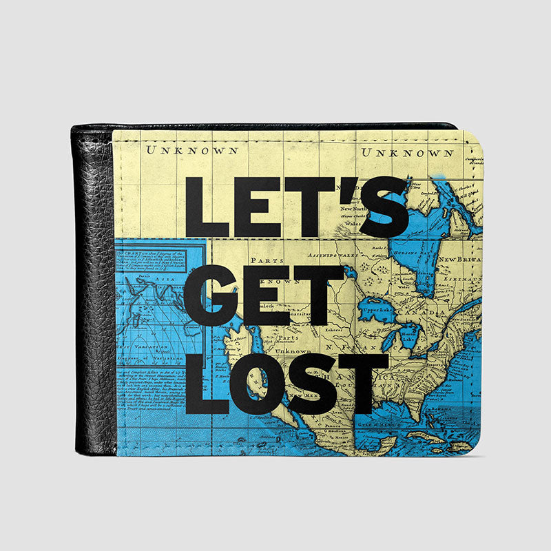 Let's Get - World Map - Men's Wallet