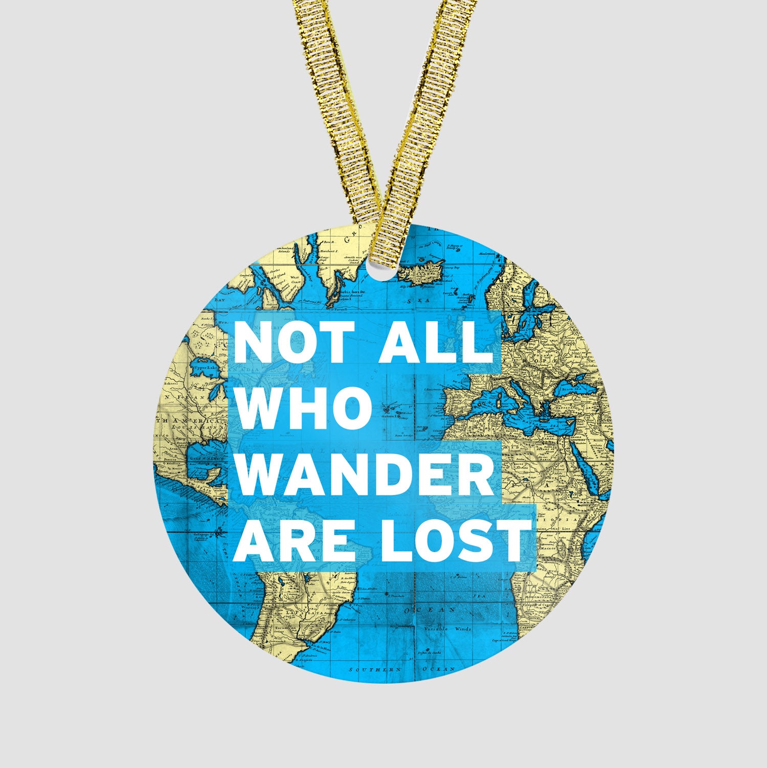 Not All Who - World Map - Ornament - Airportag