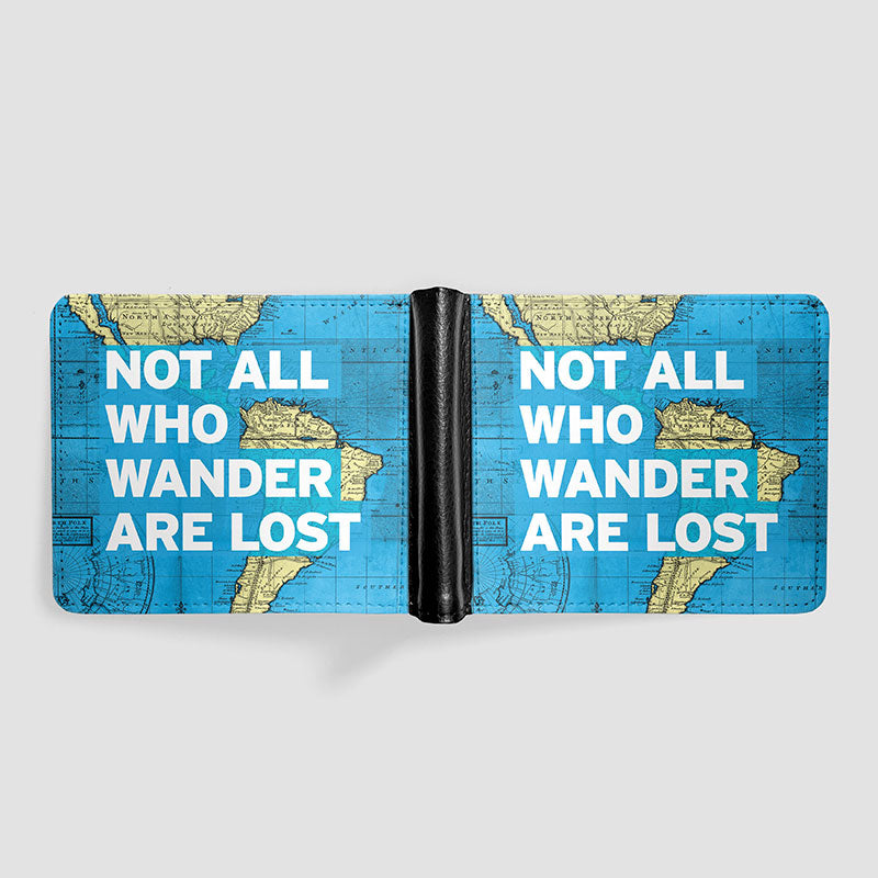 Not All Who - World Map - Men's Wallet