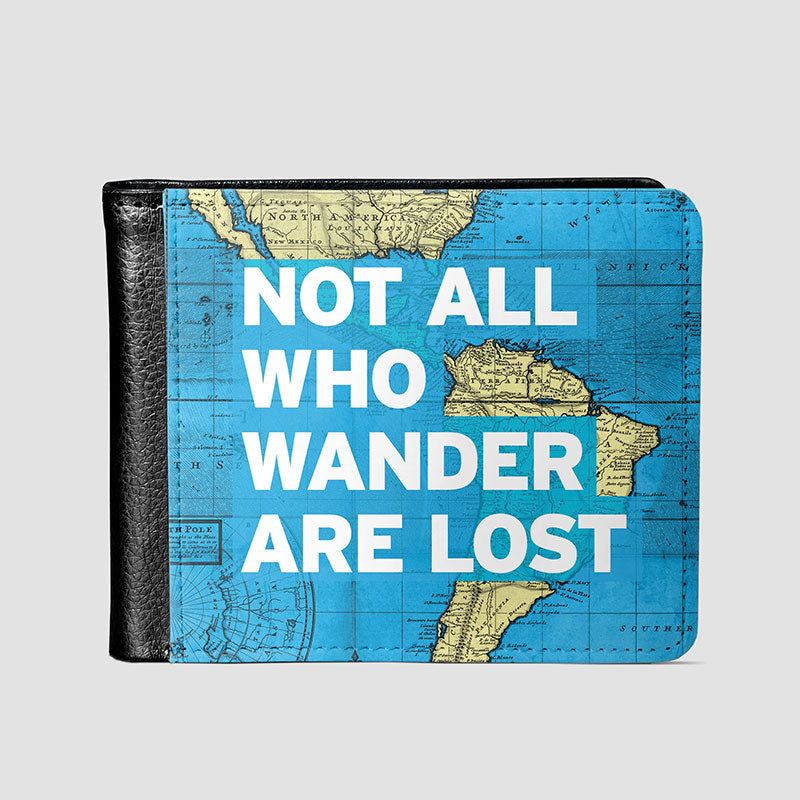 Not All Who - World Map - Men's Wallet