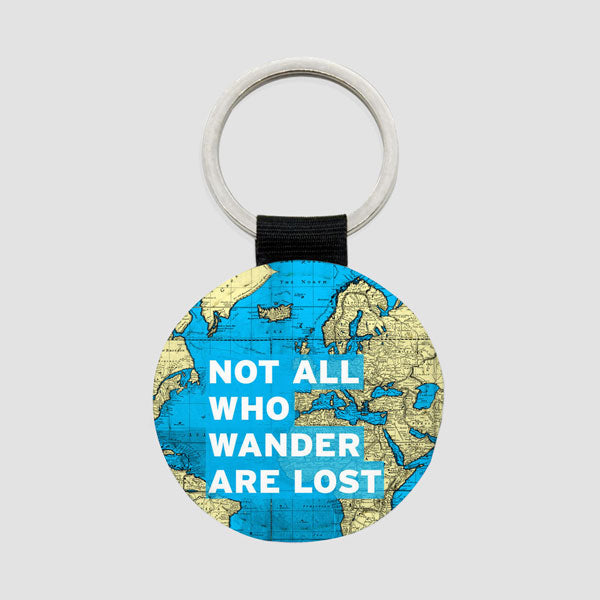 Not All Who - World Map - Round Keychain