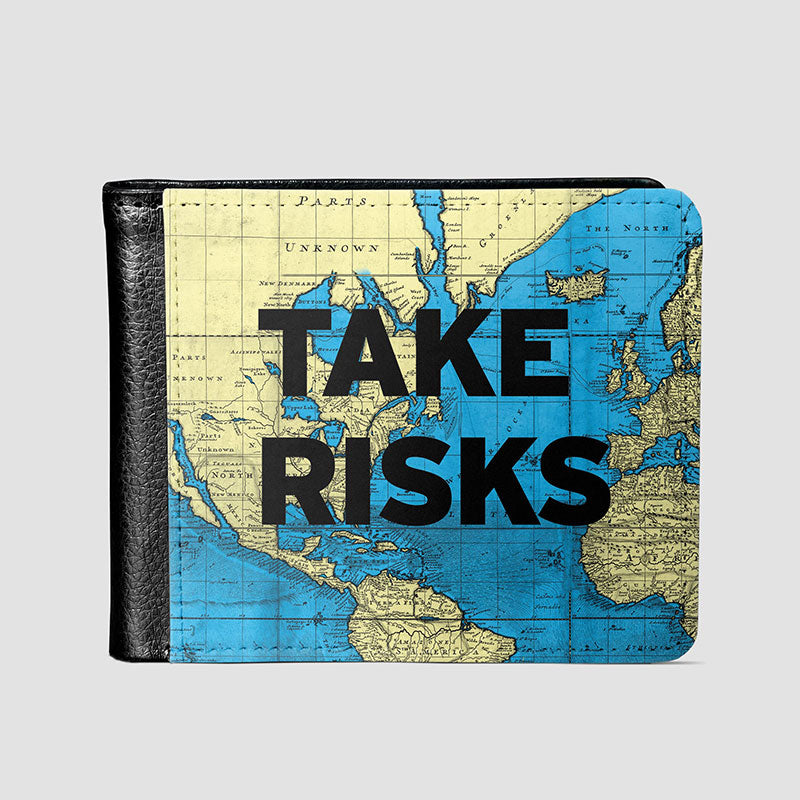 Take Risks - 世界地図 - メンズウォレット