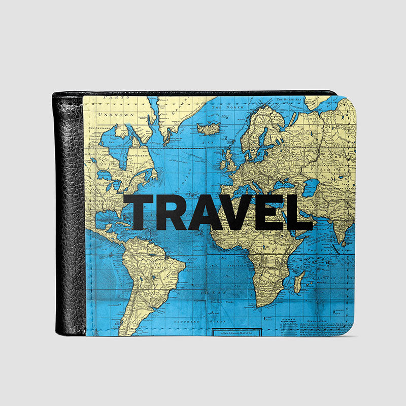 Travel - World Map - Men's Wallet