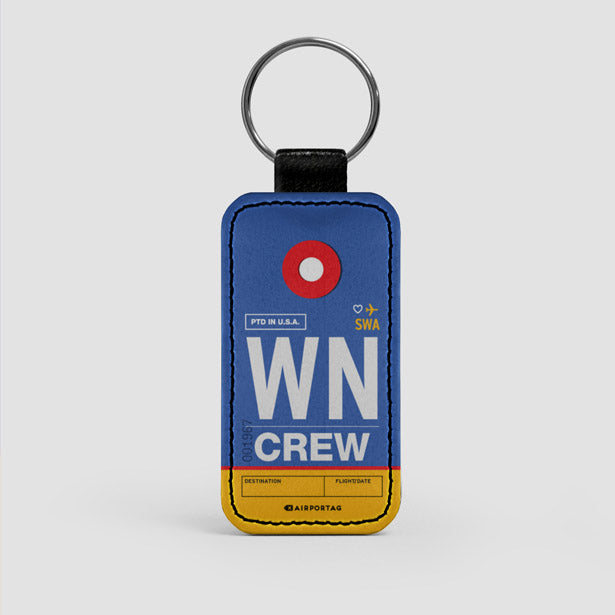 WN - Leather Keychain - Airportag