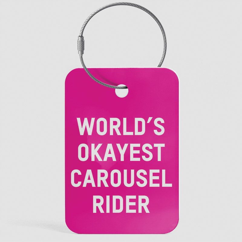 Le cavalier de carrousel le plus correct du monde - Étiquette de bagage