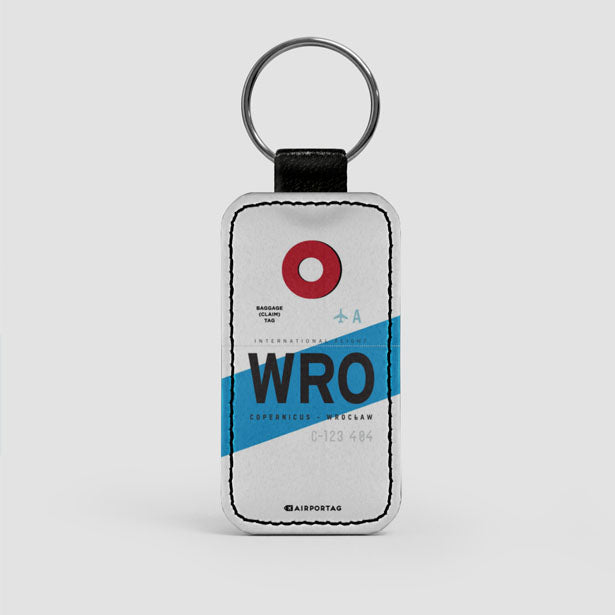 WRO - Leather Keychain - Airportag