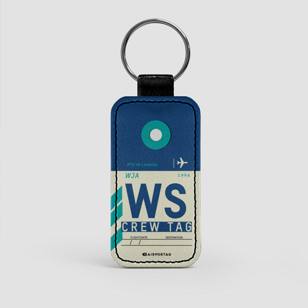 WS - Leather Keychain - Airportag