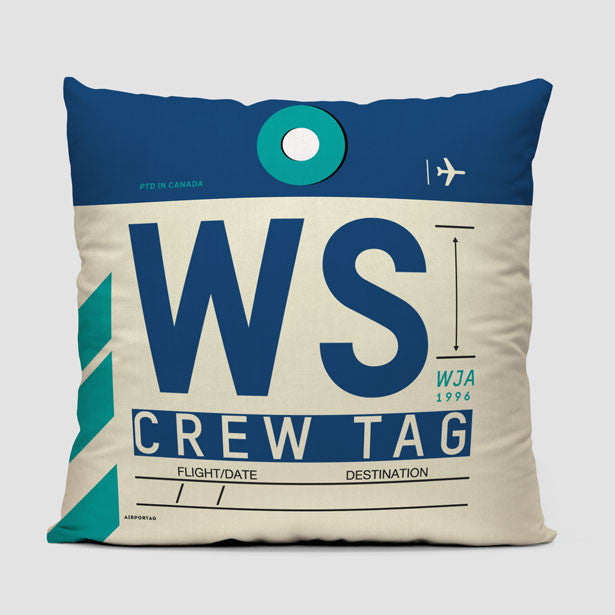 WS - Throw Pillow - Airportag
