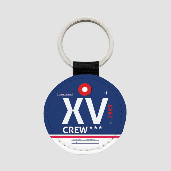 XV - Round Keychain