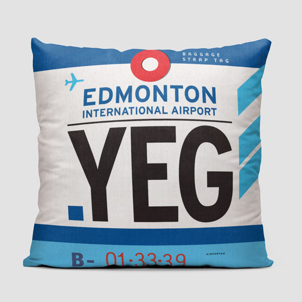 YEG - Throw Pillow - Airportag