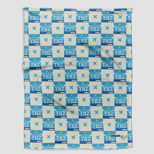throw-blanket-yhz-airport-code-pattern
