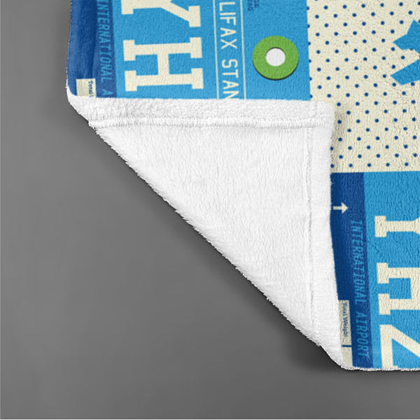 Throw Blanket YHZ Airport Code Pattern throw-blanket-yhz-airport-code-pattern