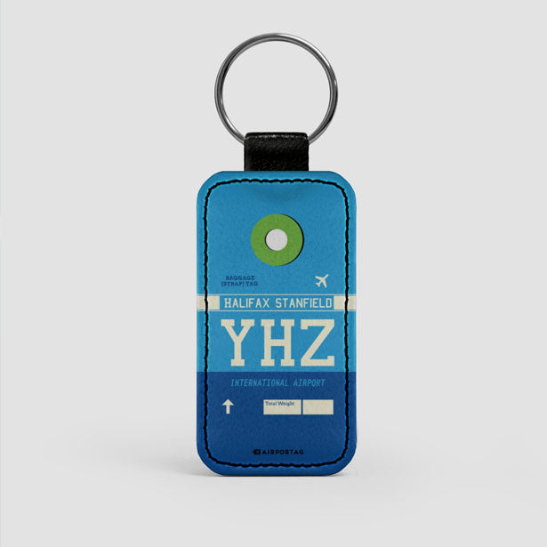 YHZ - Leather Keychain - Airportag