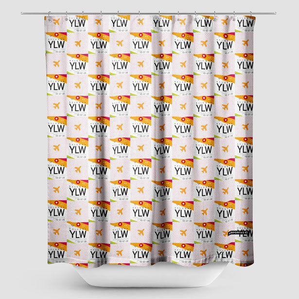 YLW - Shower Curtain - Airportag