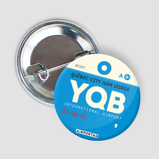 YQB - Button - Airportag