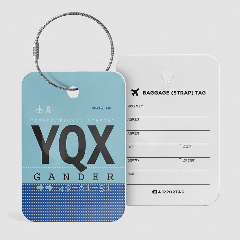 YQX - Luggage Tag