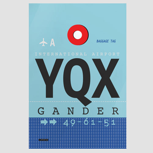 YQX - Poster - Airportag