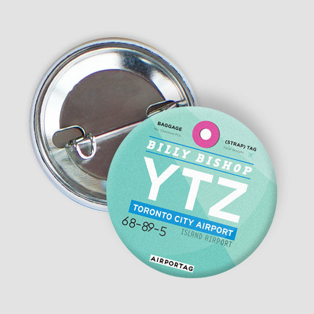 Pinback Button Billy Bishop Toronto City Airport Ontario Canada pinback-button-billy-bishop-toronto-city-airport-ontario-canada