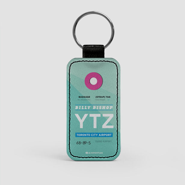 YTZ - Leather Keychain - Airportag