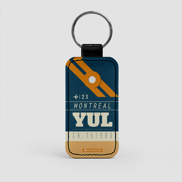 YUL - Leather Keychain - Airportag