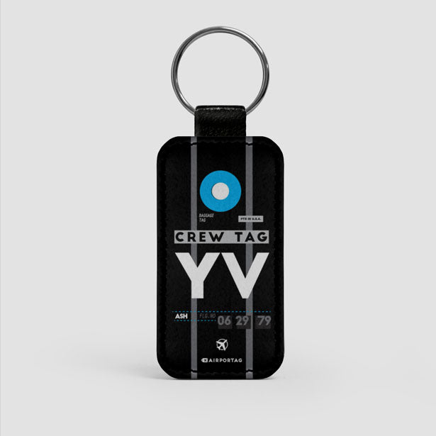 YV - Leather Keychain - Airportag