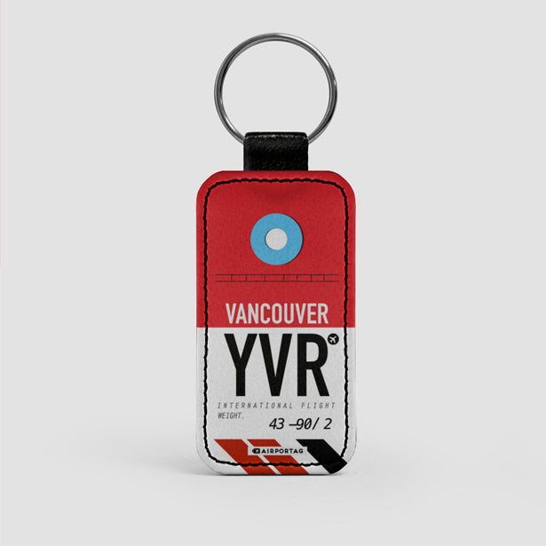 YVR - Leather Keychain - Airportag