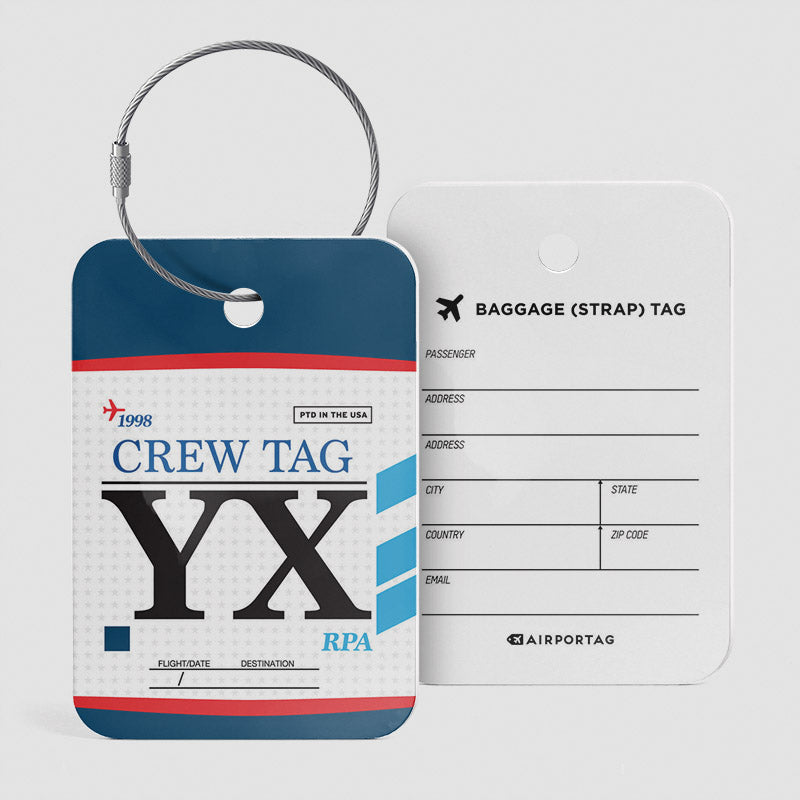 YX - Étiquette de bagage
