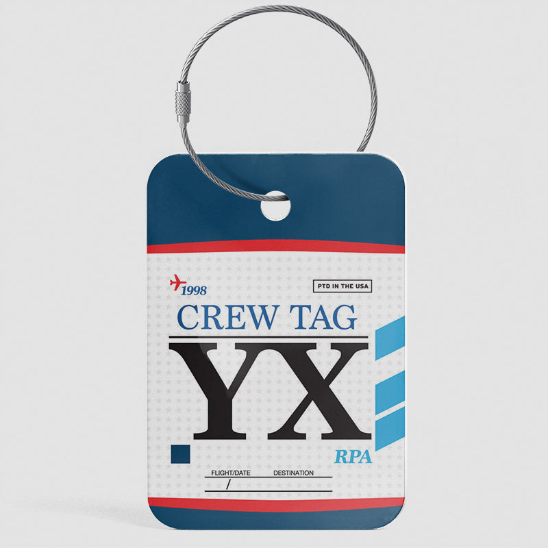 YX - Étiquette de bagage