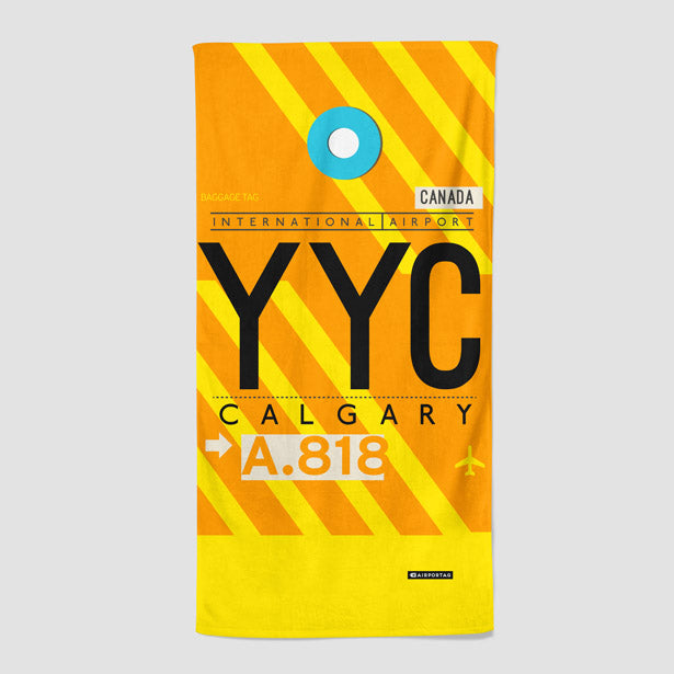 YYC - Beach Towel - Airportag