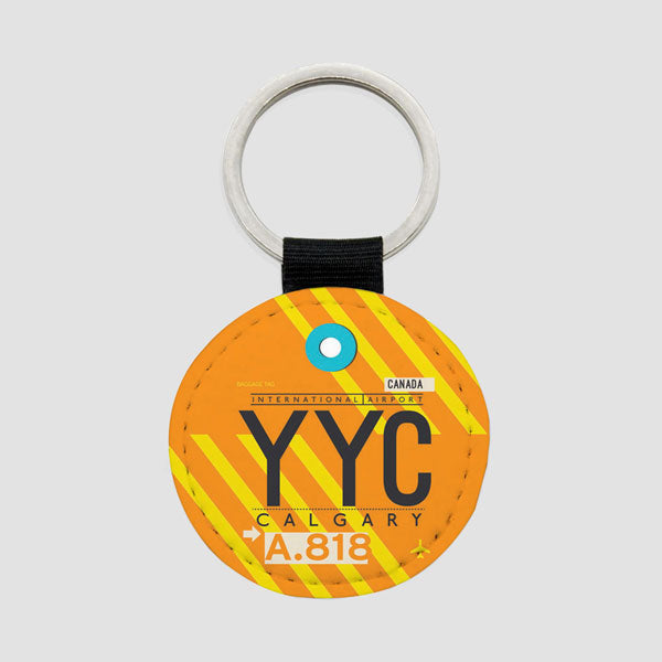YYC - ラウンド キーチェーン