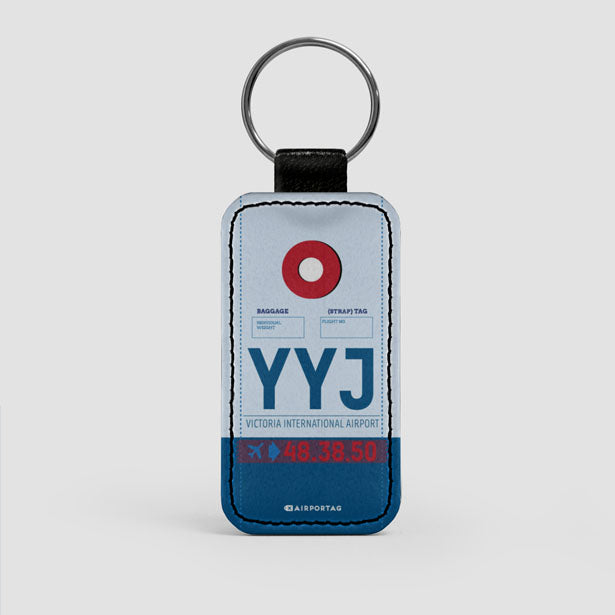 YYJ - Leather Keychain - Airportag