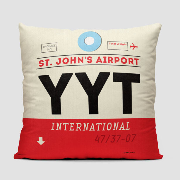 YYT - Throw Pillow - Airportag