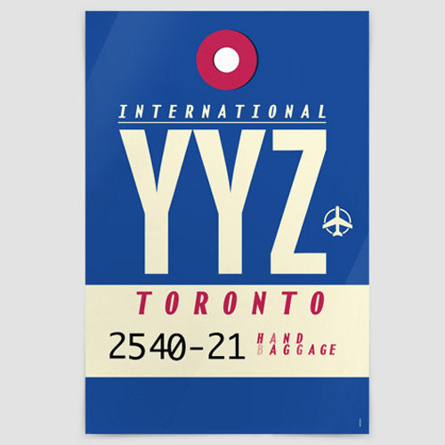 YYZ - Poster airportag.myshopify.com