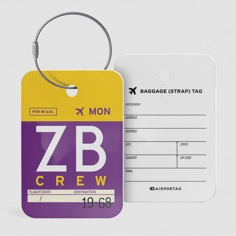 ZB - Étiquette de bagage
