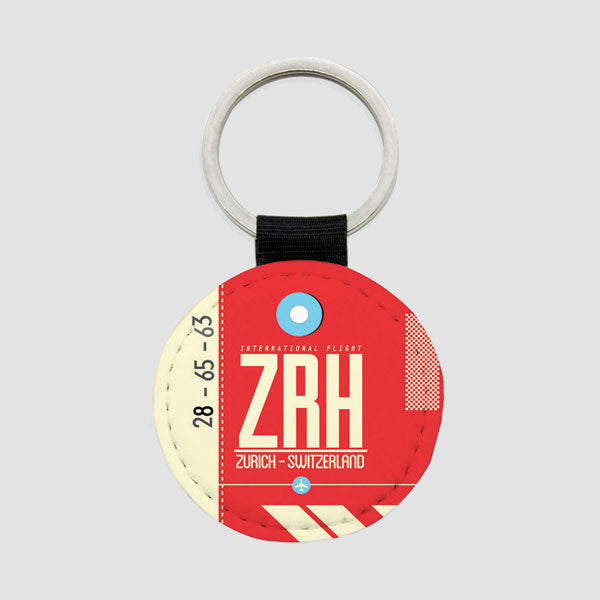 ZRH - Porte-clés rond