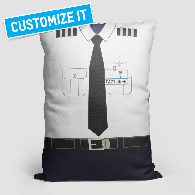 AA Pilot Uniform - Throw Pillow