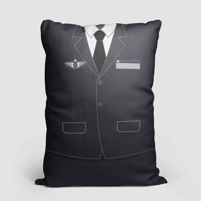AF Male Cabin Crew Uniform - Throw Pillow