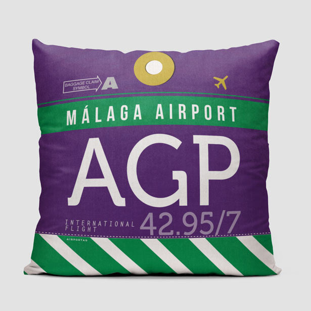 AGP - Throw Pillow - Airportag