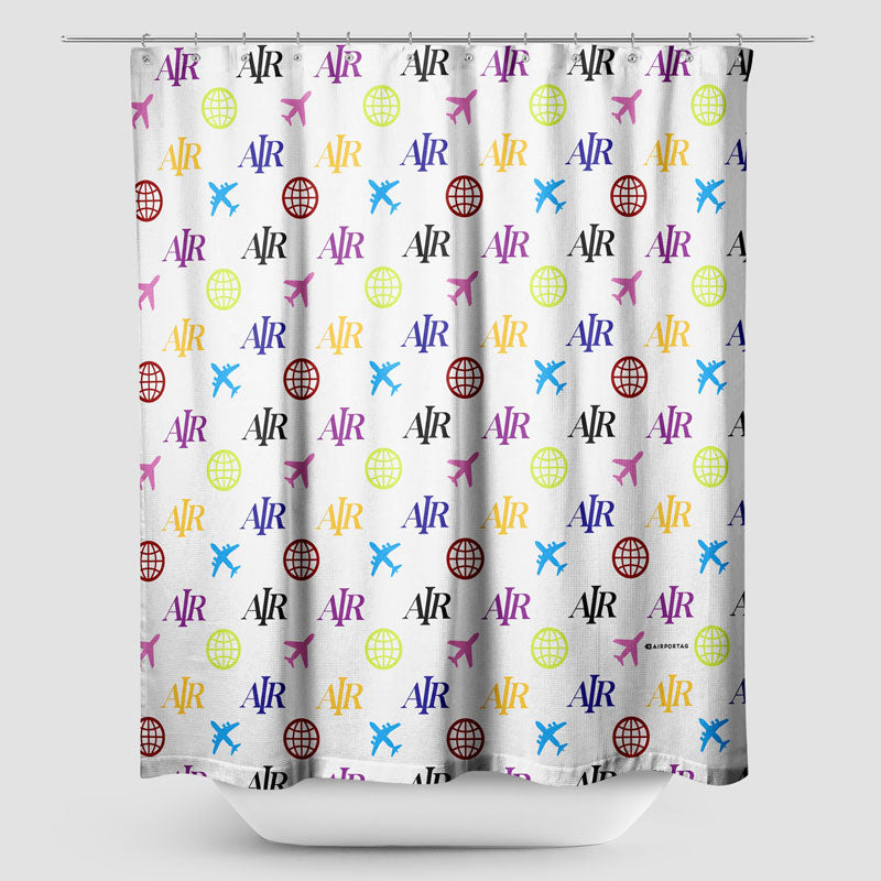 Air Fly Pattern - Shower Curtain