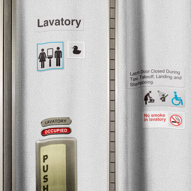 Lavatory - Shower Curtain - Airportag