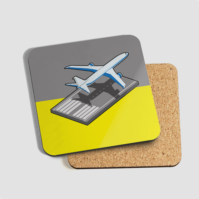 Airplane Runway Isometric - Coaster