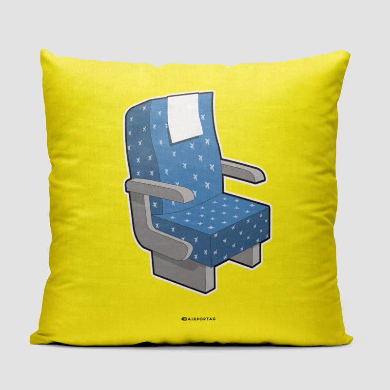 Airplane Seat Isometric - Throw Pillow