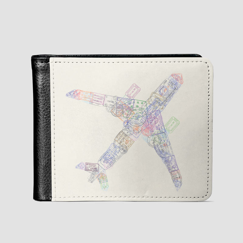 Airplane Stamps - Men's Wallet