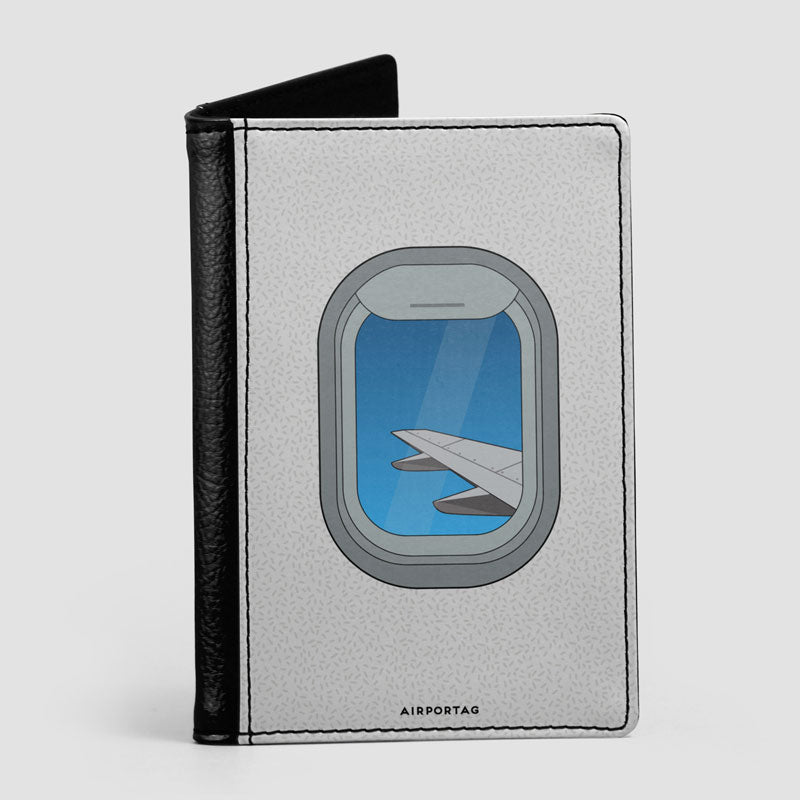 Airplane Window Wing Icon - Passport Cover