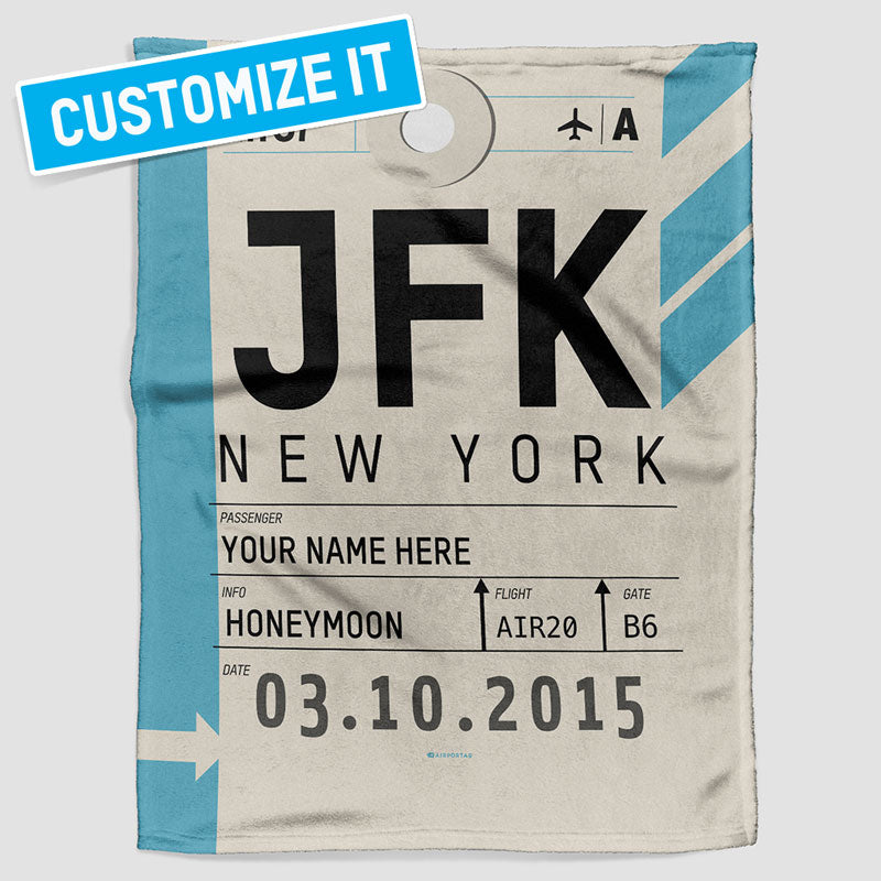 Aviation and Travel Themed Blankets Airportag