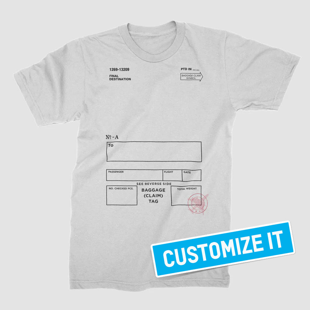 Code de l'aéroport - T-shirt personnalisé